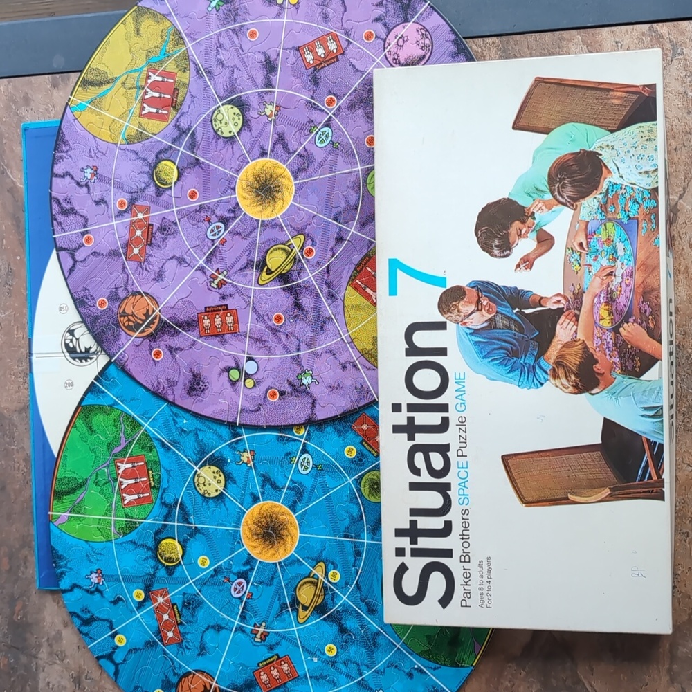 SITUATION 7 BOARD GAME 1969, PARKER BROTHERS No 76 - COMPLETE